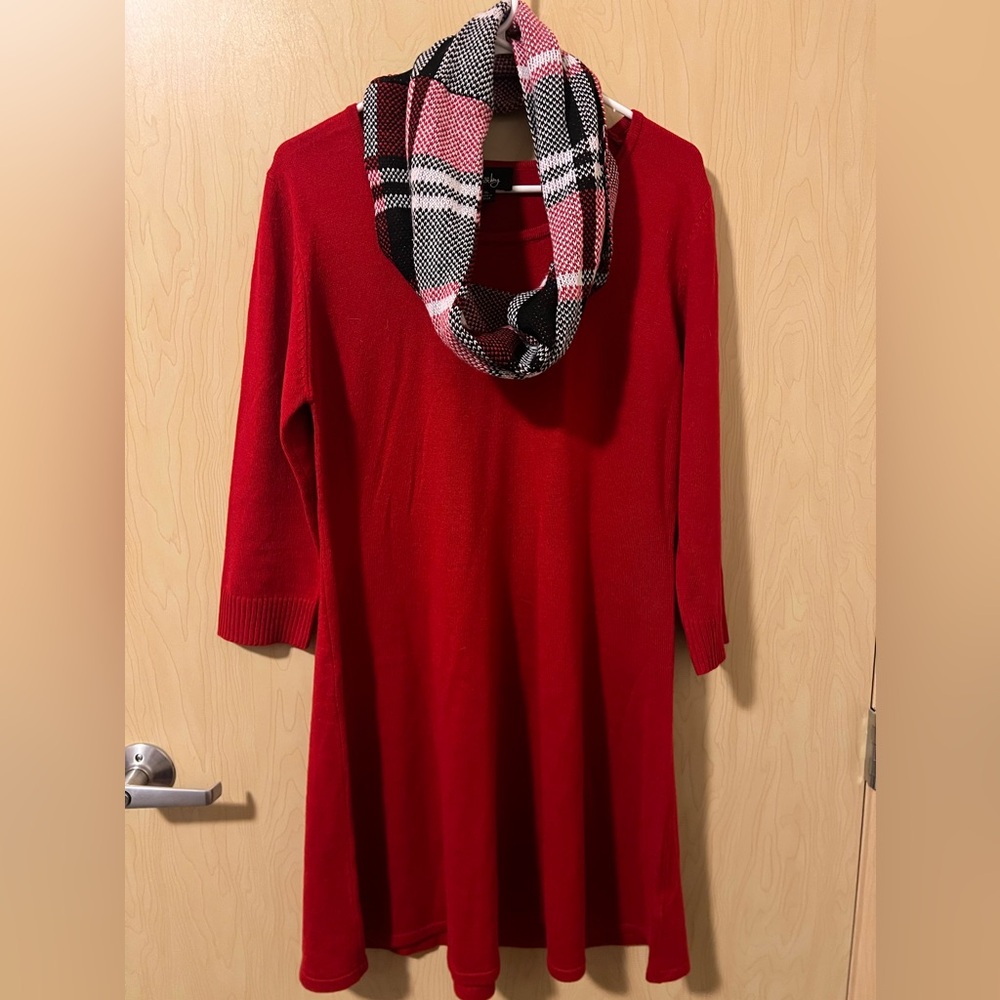By & By Red Sweater XL